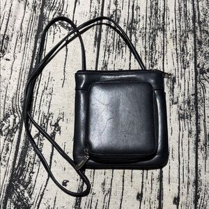 HOBO Black Leather Crossbody Bag